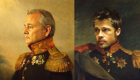 Celebrity Replaced Soldier Portraits