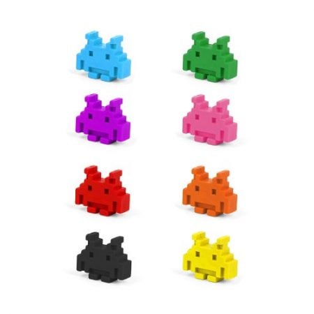 Space Invader Crayons