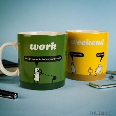 Work and Weekend Mugs