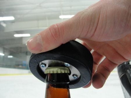 Hockey Puck Bottle Opener