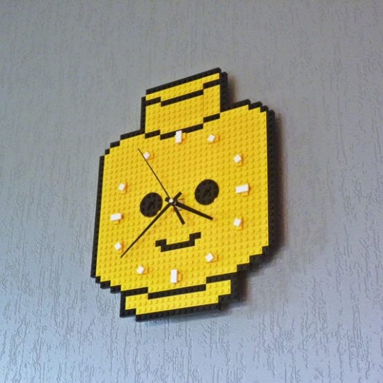 Lego Head Wall Clock