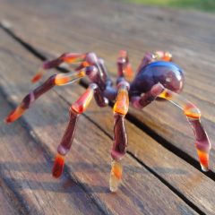 Glass Blown Spider Figurine