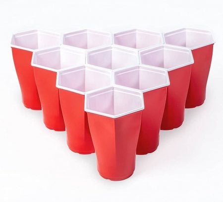 Hexagon Beer Pong Cups