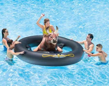 Pool Float Poo Raft Inflatable Water 62 inch Nerd NIB EMOJI Cool Wink 