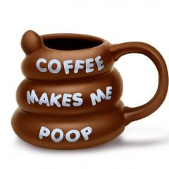 Poo-shaped coffee mug