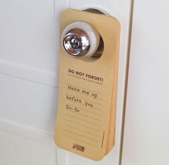 Doorknob Hanging Memo Pads