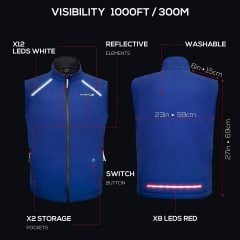 LED Reflective Cycling & Running Vest