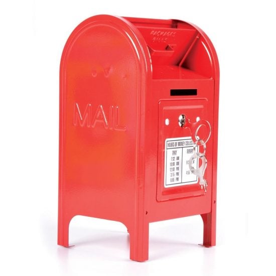 Metal Mailbox Piggy Bank