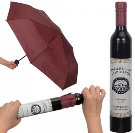 Cabernet Wine Bottle Hidden Umbrella