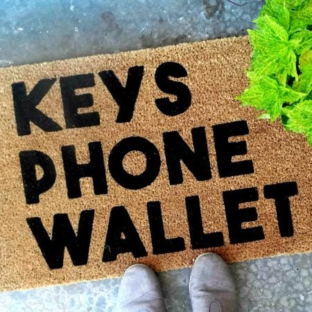 Keys Phone Wallet Doormat
