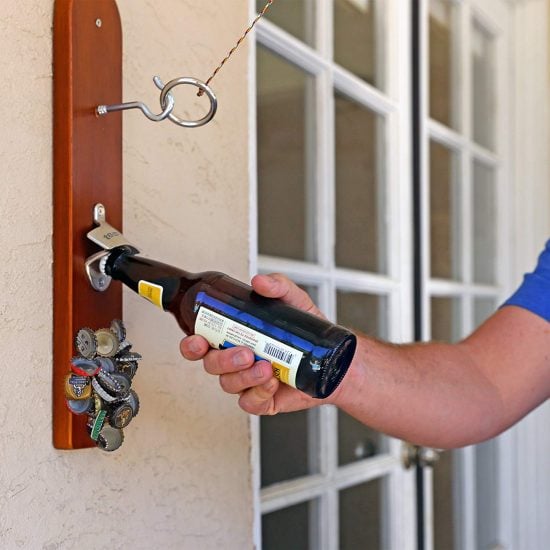 Hook and Ring Game Wall-Mounted Bottle Opener