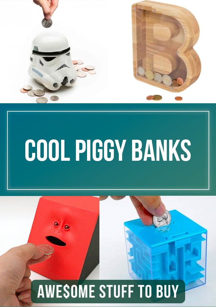 Cool Piggy Banks // Awesome Stuff to Buy