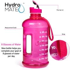 Half Gallon Motivational Water Bottle