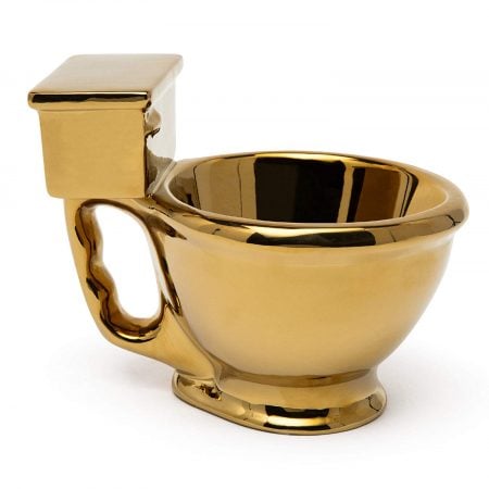 Golden Toilet Mug