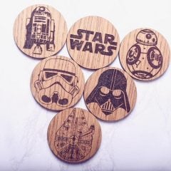 Wooden Star Wars Coasters