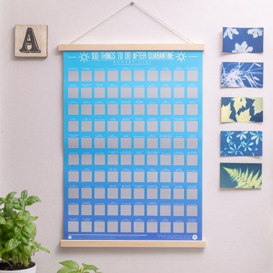 100 Things To Do After Quarantine Scratch-Off Poster