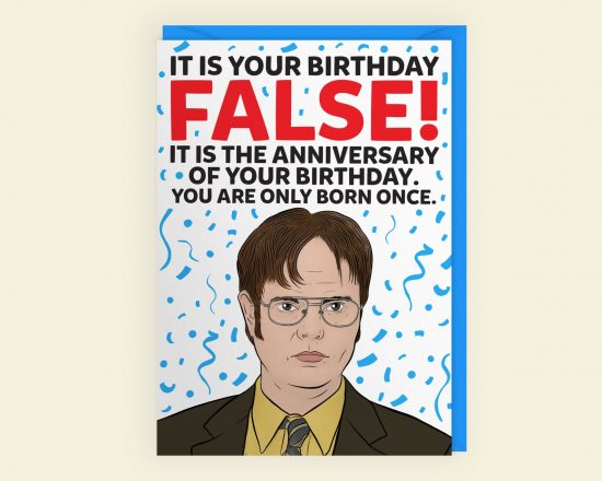 Dwight Schrute Birthday Anniversary Card