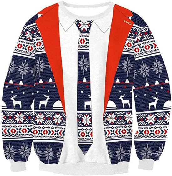 Business Suit Ugly Christmas Sweater