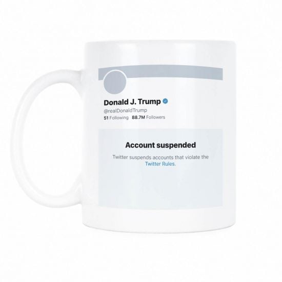 Trump Suspended Twitter Mug