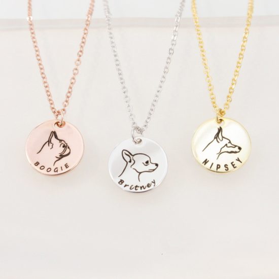 Personalized Dog Name Necklace