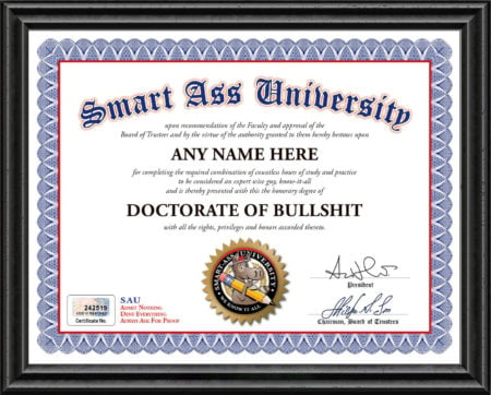 Smart Ass University Diploma