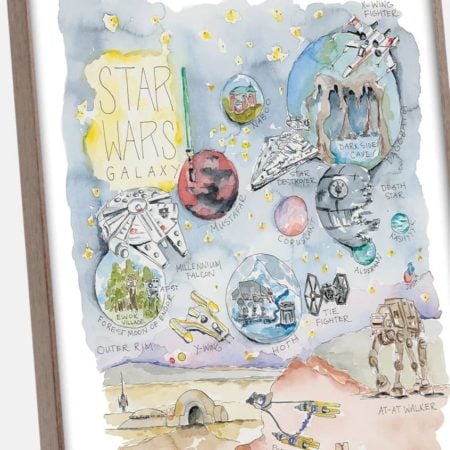 Star Wars Watercolor Print