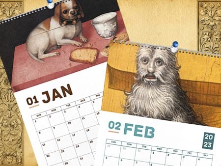 Ugly Dogs In Renaissance Painting Calendar