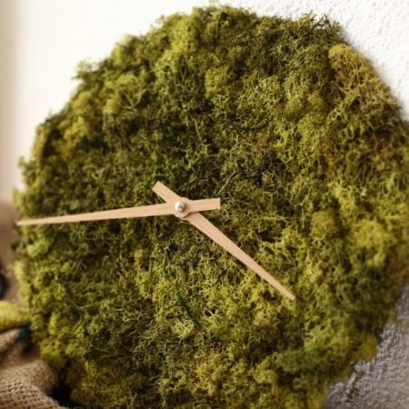 Moss Wall Clock