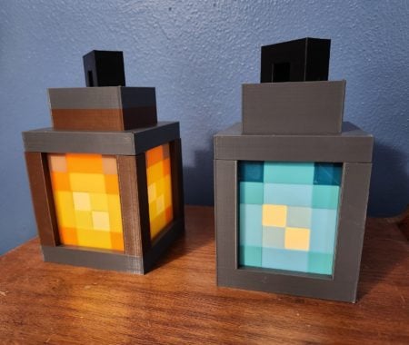 Pixelated Minecraft Lanterns