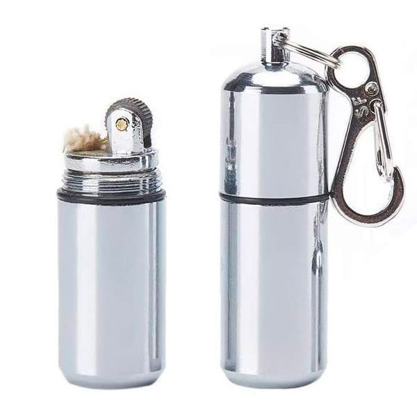 Waterproof Lighter Holder Case with Keychain. Great for Backpacking, Boating and Outdoor Emergency Packs. Keeps Your Lighter Dry in A Survival