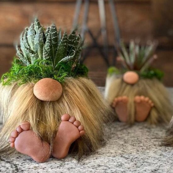 Fuzzy Gnome Planters