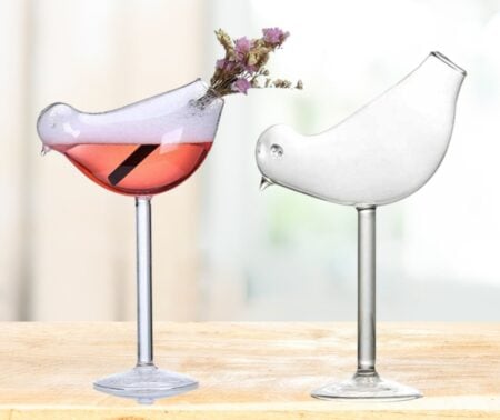 Bird-Shaped Cocktail Glass