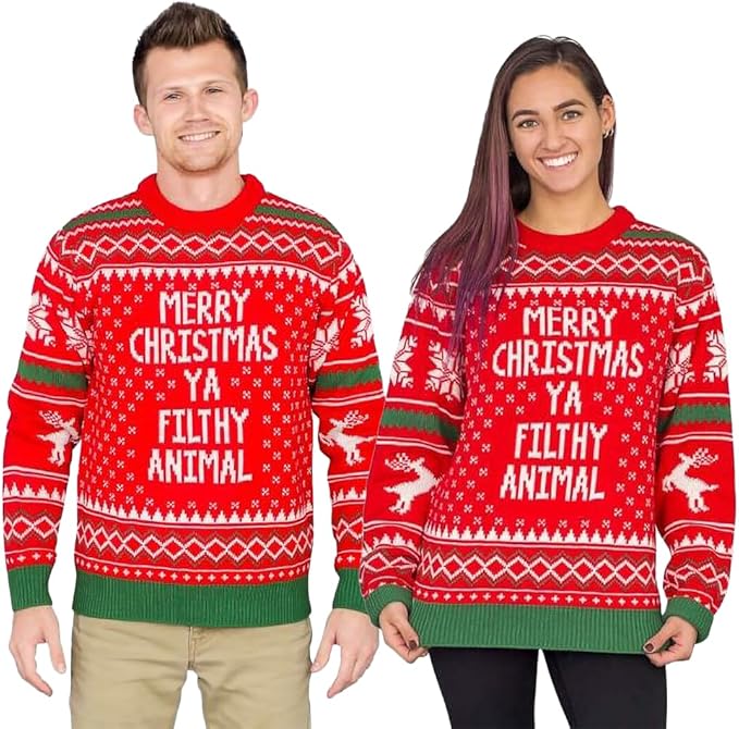 bare chested christmas sweater
