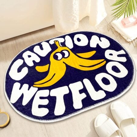 Playful Cartoon Bath Mat