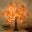 Cozy Glow LED Fall Maple Tree Table Lamp