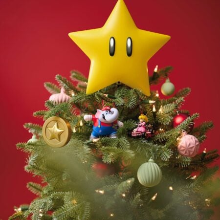 Super Mario Super Star Tree Topper
