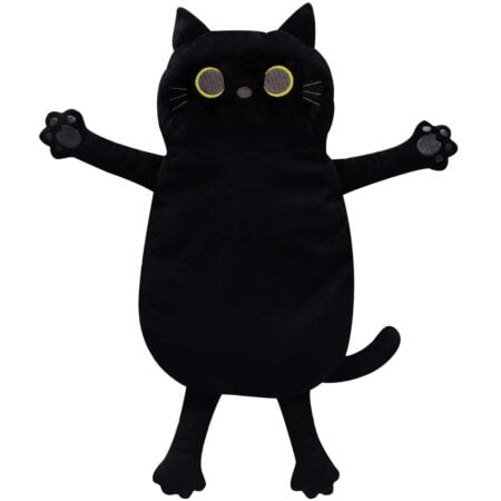 Black Cat Microwavable Heating Pad