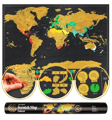 Scratch-Off World Map Poster