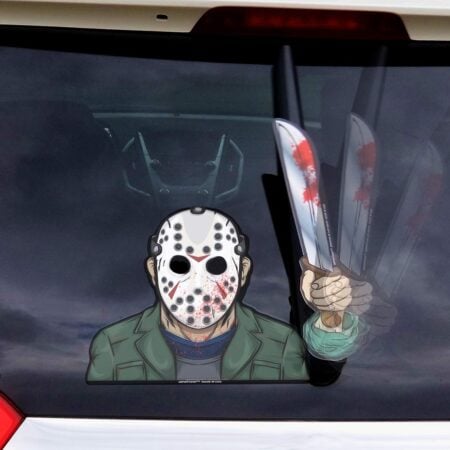Hockey Masked Killer Rear Wiper Decal