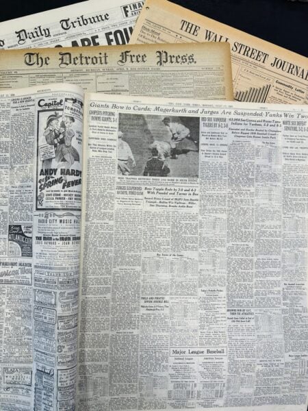 Authentic Birthday Newspapers