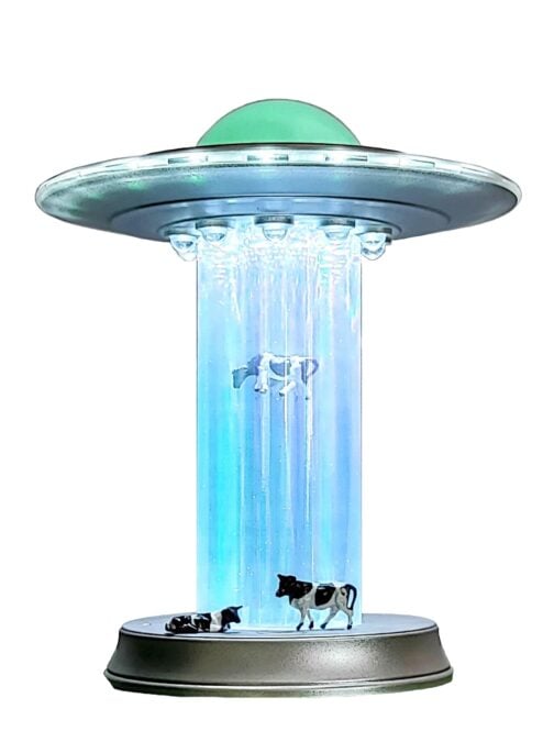 Alien UFO Cow Abduction Lamp