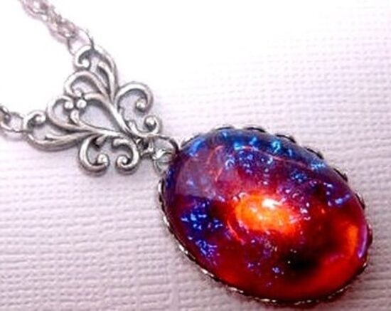 Dragon’s Breath Fire Opal Necklace
