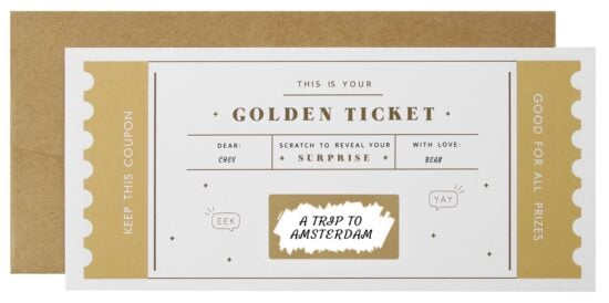 Scratch & Reveal Golden Ticket