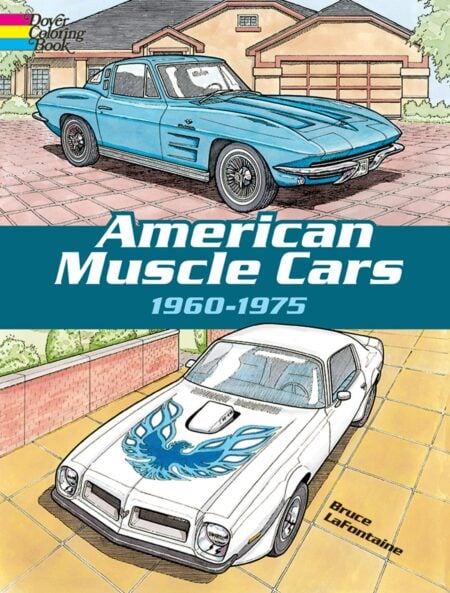 American Muscle Cars Coloring Book