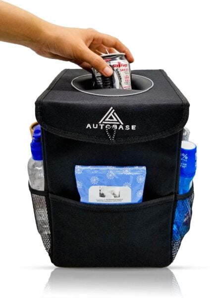 Autobase 3-Gallon Car Trash Can