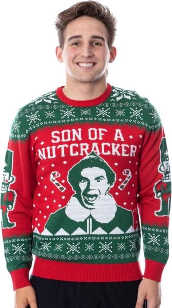 Elf Son of a Nutcracker Ugly Christmas Sweater
