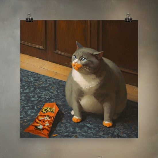 Fat Cat Eats Cheetos and Experiences Existential Dread