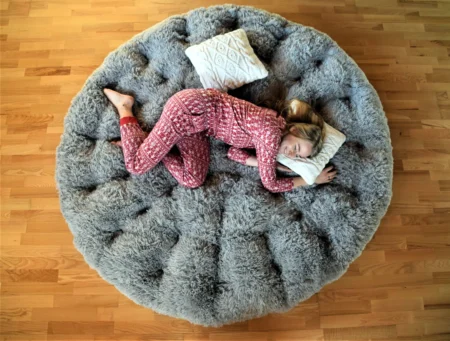 Giant Shaggy Floor Cushion