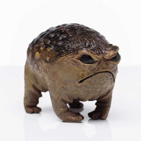Grumpy Frog Statue