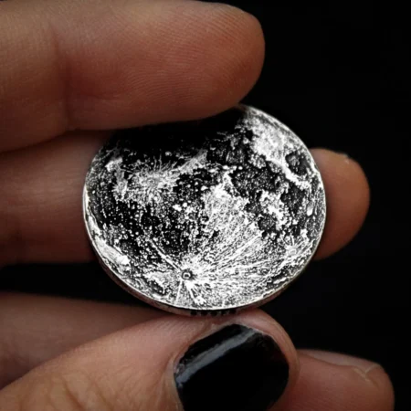 Silver Full Moon Coin